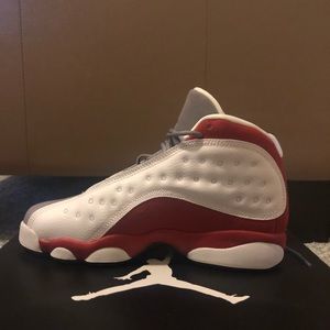 Jordan retro 13. Worn once. True red/cement grey.